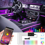 Luces Interior Del Coche Tira De Led 5in1 6m Rgb App Control