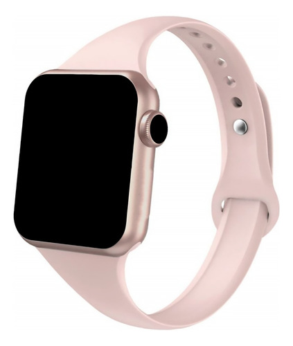 Pulseira Silicone Fina Slim Para Apple Watch Iwo Smartwatch