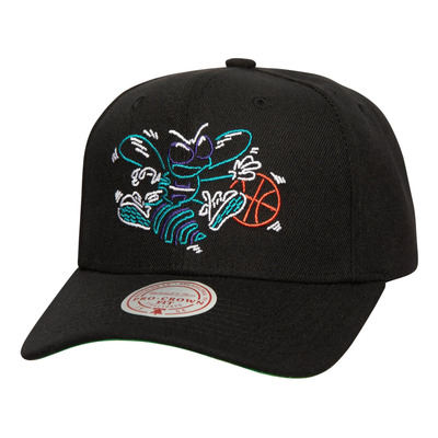 Gorra Mitchell And Ness Nba Neon Logo Snapback Hwc Hornets Negro Unitalla Lisa