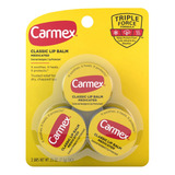 Balsamo Labial Carmex Lata X3 Protector Labios Frio