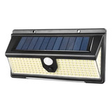 Aplique Foco Solar 190 Smd 4 Modo De Sensor Ip65 Exterior 
