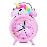 Reloj Despertador De Unicornio Para Niñas Y Niños, Bonita.