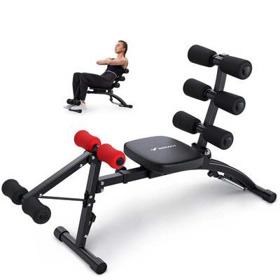 Máquina de abdominales Merach multifuncional y ajustable, banco de entrenamiento para cuerpo completo ideal para gimnasio en casa. | Meses sin interés