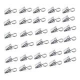 50 Clips Metálicos Para Cortinas, Ganchos Para Cortinas, W