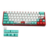 71key Coral Sea Ukiyo-e Dye-sub Pbt Keycaps Set Diy Para