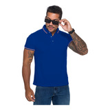 Camisa Polo Masculina Básica Uniforme Lisa Gola Polo