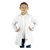 Bata De Laboratorio Blanca Niño Infantil 100% Algodón 4 A 16