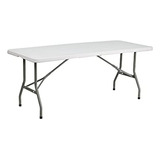 Mesa Plegable 6 Pies Granito Blanca