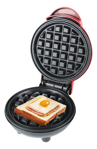 Waflera Mini Maquina Waffles Pequeña Redonda Para Desayunos