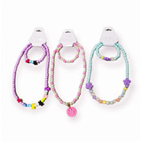 3 Kits Conjunto Colar Pulseira Infantil Criança Bebê Menina