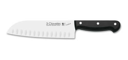 Cuchillo 3 Claveles 18 Cm Santoku Uniblock Cod 1125