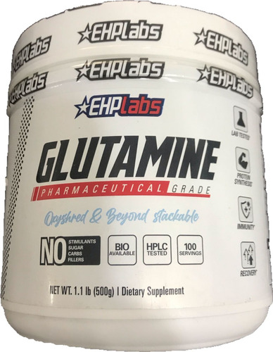 Ehp Labs Glutamina Grado Farmacéutico Polvo 100ser 500gr Sfn