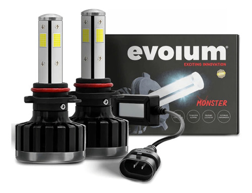 Focos Led 4 Evolum Monster M4 12500 Lumenes H7/h11/9005/9006