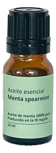 Aceite Esencial Menta Spearmint 100%puro, Prod. Chileno 10ml