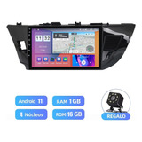 Estéreo 1+16g Para Toyota Corolla 2012-2016 Cámara Wifi Gps