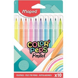 Marcadores Maped Colorpeps X10 Colores Pastel