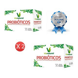 Probióticos X2|vía Natural|candida,colon Irritable,defensas|