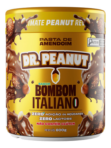 Pasta De Amendoim Dr Peanut Com E Sem Lactose 600g