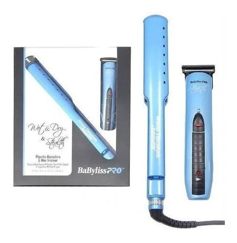 Babyliss Plancha Pelo Alisado Húmedo 2073 + Trimmer 6c