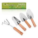 Whonline Juego De 4 Herramientas De Jardineria, Kit De Herra