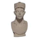Busto De Yeso Egipcio Excelentes Terminaciones 36cm Alto