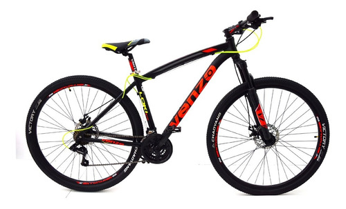 Bicicleta Mtb Venzo Loki Evo Rod 29 3x7 Vel Disco Mecanico 