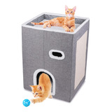 Mydio Casa Plegable Para Gatos, Cama Grande Para Gatos, Cuev