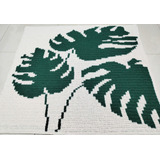 Tapete Decorativo Crochê Retangular 168x163cm Algodão