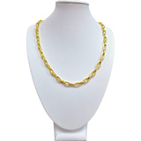 Colar Choker Corrente Elos Grossa Cartier Folheado Ouro