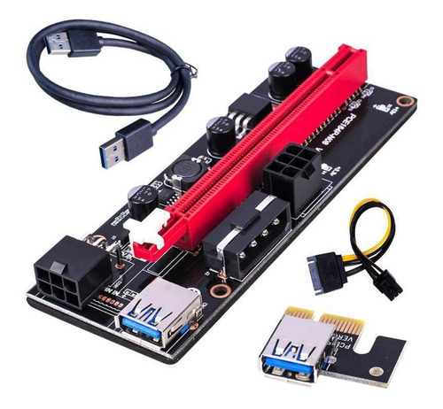 Cabo Riser 009s Usb 3.0 Pci Express 1x A 16x Pcie Mineração Cor Outro