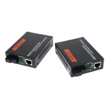 2 Convertidores De Medios Ethernet Externos De 1000 Mbps De