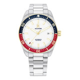 Reloj Tommy Hilfiger Th85 Para Caballero 1710551 Color De La Correa Plateado Color Del Bisel Plateado Color Del Fondo Blanco