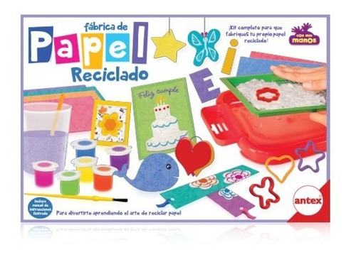 Fabrica De Papel Reciclado Antex Juego Con Mis Manos Niños