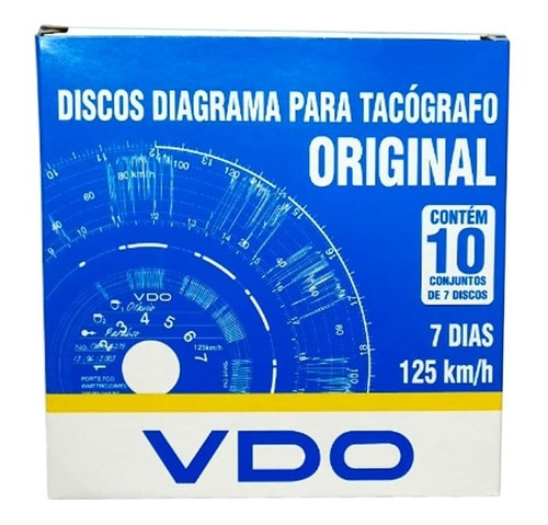 Discos Tacógrafo Semanales Vdo 125 Km/h (10 Semanas)