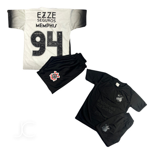 Kit Camisa E Short Infantil Time Futebol Memphis Depay