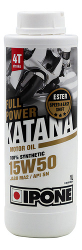 Aceite Moto 4t Ipone 15w50 100% Sintetico Full Power Katana