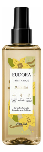 Eudora Instance Colonia Body Splash Baunilha 200ml Volume Da Unidade 200 Ml