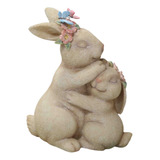 Estilo Vintage Conejo De Pascua Conejo Estatua Escultura