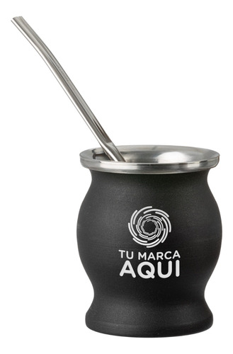 Mates Acero Inoxidable Personalizados + Bombilla X10u