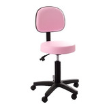 Cadeira De Escritório Urban Office Mocho Base Negra  Rosa