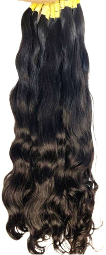 Cabelo Brasileiro Humano Semilimpo Leve Ondas 60/65cm 150gr 