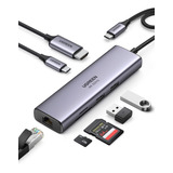 Concentrador Usb C, Adaptador Multipuerto 7 En 1 Con Hd...