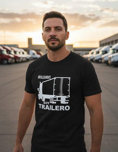 Playera Orgullosamente Soy Trailero Manga Corta