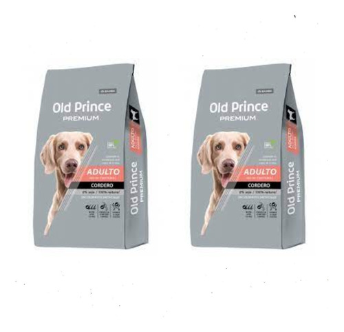 Alimento Old Prince Premium Cordero 3kg X 2un Perro Adulto 