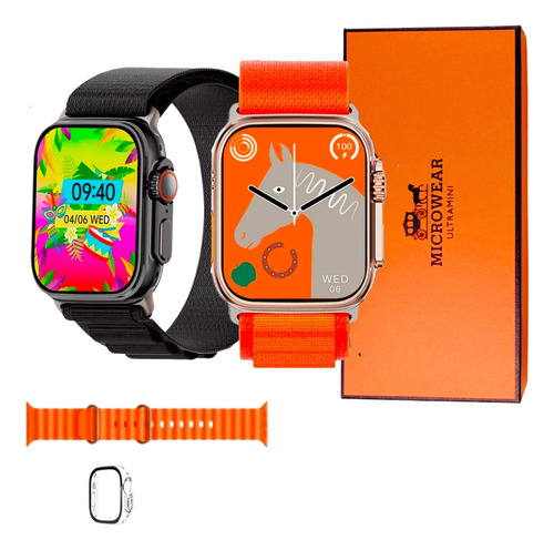 Relógio Smartwatch W69 Ultra Mini 45mm Seris 9 Nfc Gps 2024