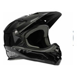 Casco Bmx Full Face Gw Wasp Adulto Negro Perla