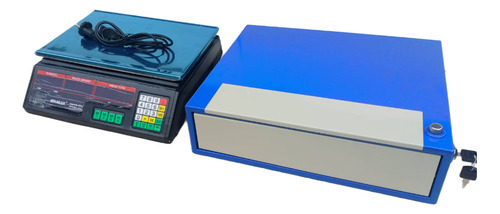 Caja Registradora 5 Billetes + Balanza Comercial Electrónica