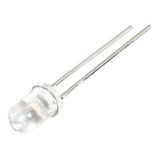 Diodos Led Blancos 5 Mm Redondos Alto Brillo X 10 Unidad