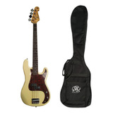 Contra Baixo 4 Cordas Sx Precision Bass Spb62 Com Bag Vwh