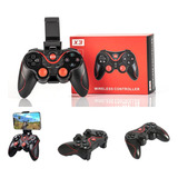  Control Gamepad Mando Bluetooth Android Pc Con Soporte